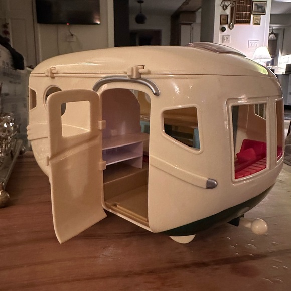 Calico critters retro camper van 1 broken hinge door stays intact super cute - Picture 12 of 13